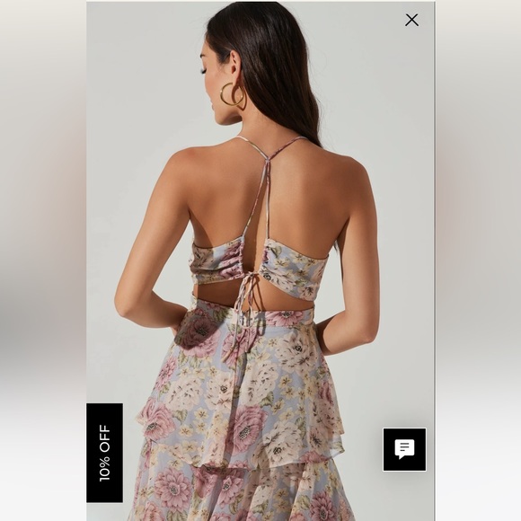 ROSANA FLORAL TIERED RUFFLE MAXI DRESS - Astr the label - Picture 5 of 5